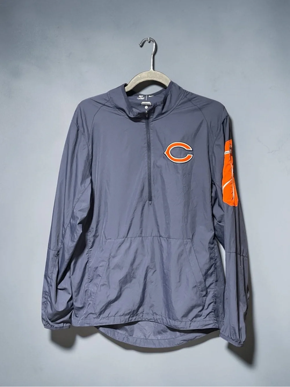 Nike Navy and Orange Pullover Windbreaker
